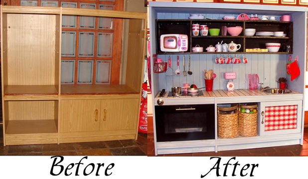 Play Kitchen Before and After
